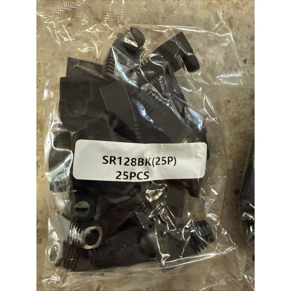 VCELINK Cat5e RJ45 Pass Through Connectors w/ RJ45 Strain Relief Boots‎ 100-Pack